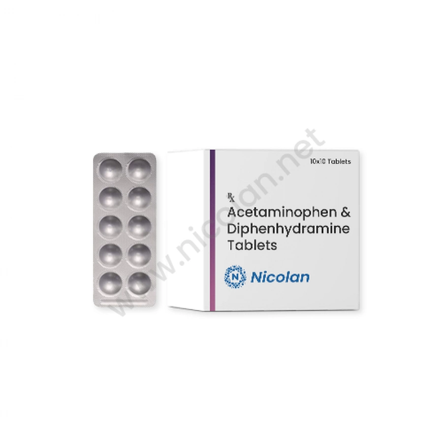 Acetaminophen and Diphenhydramine Tablet